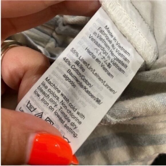 Madewell wide leg linen blend high waisted pants - Picture 6 of 8